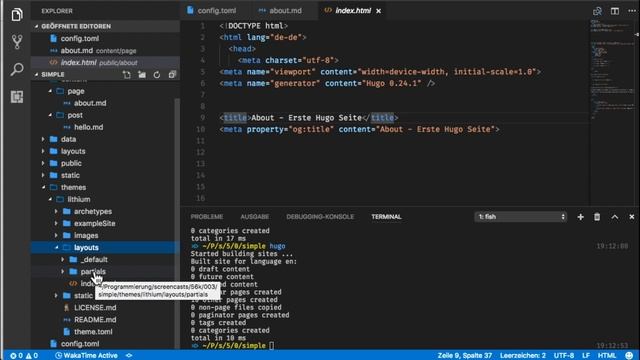 Tutorial: Statische Website mit HUGO erstellen - 56k Episode 003 смотреть онлайн