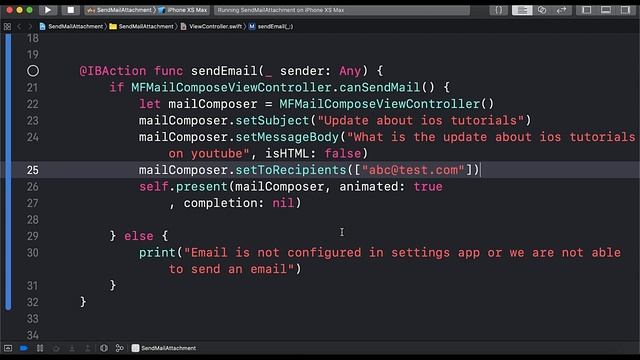 Swift Tutorial: Send email with attachment in swift 4 iOS SDK смотреть онлайн