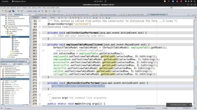 Human Resource Application -Part5 Updated and Delete Employee record using Swing смотреть онлайн