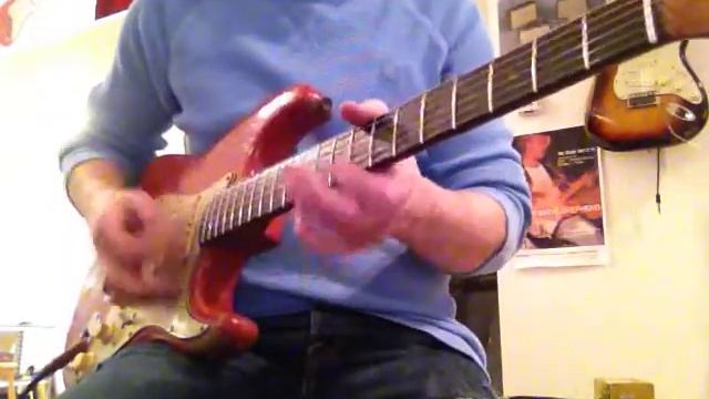 1964 Original Fender Strat Fiesta Red Over Sunburst Best Player www.eddievegas.com Eddie Vegas смотреть онлайн