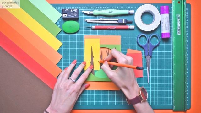 DIY Handmade Fall Card | Margaret Scrinkl x Excel Blades смотреть онлайн