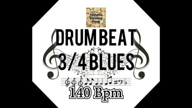 Drum Beat l Metronome 3/4 Blues 140 Bpm смотреть онлайн