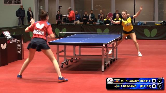 ETTU RUSSIA-SWEDEN Mariiya TAILAKOVA - Filippa BERGAND