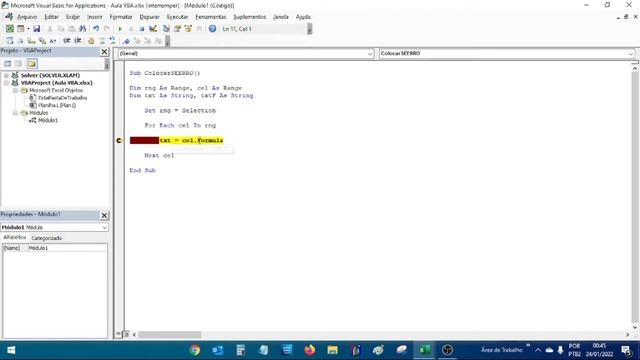 COMO INSERIR FÓRMULAS NAS CÉLULAS DE FORMA AUTOMÁTICA? VBA EXCEL смотреть онлайн