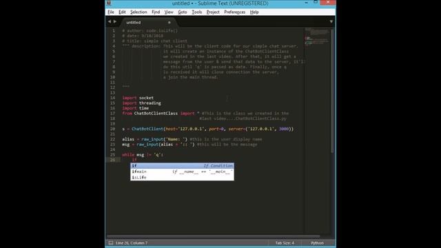 Python chatBot: Main смотреть онлайн