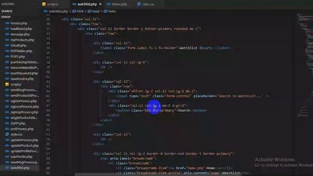 Design a responsive watchlist page using HTML, CSS, JavaScript and Bootstrap(eshop 24) смотреть онлайн