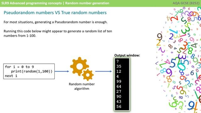 56. AQA GCSE (8525) SLR9 - 3.2 Random number generation смотреть онлайн