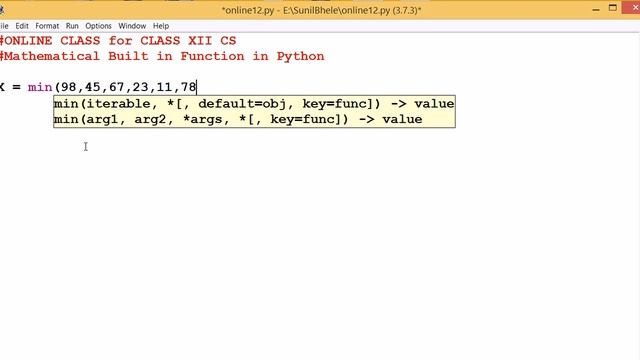 8. Built in Mathematical Function in Python смотреть онлайн