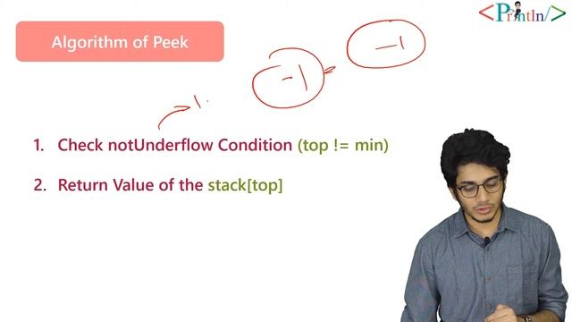 #6.4 Peek Operation in Stack | with Coding | Stack | Data Structure | Println смотреть онлайн