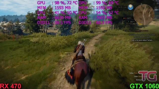 GTX 1060 3Gb vs RX 470 4Gb Test in 6 Games (i5 7600k) смотреть онлайн