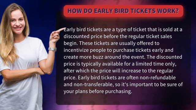 How do early bird tickets work? смотреть онлайн