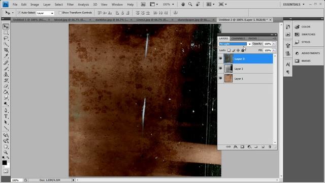 Grunge Texture in Photoshop CS4 смотреть онлайн