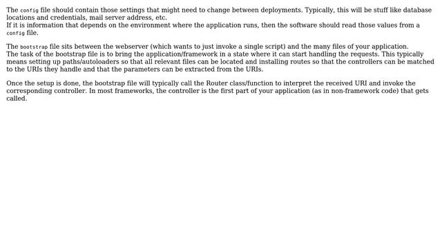 Software Engineering: What should config files and the bootstrap do? (2 Solutions!!) смотреть онлайн