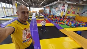 СЭНСЭЙ на батутах! Дети в восторге!