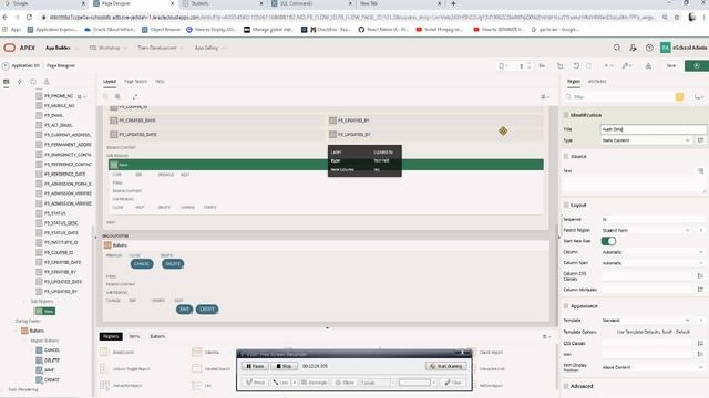 eSchool 11 - Student Form & Collapsible Region in Oracle Apex Hindi смотреть онлайн