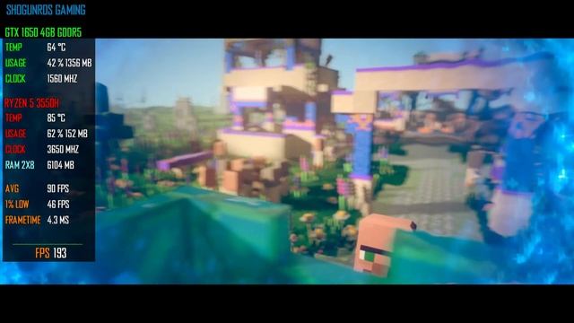 GTX 1650 | MINECRAFT LEGENDS | Asus TUF Gaming FX505DT смотреть онлайн
