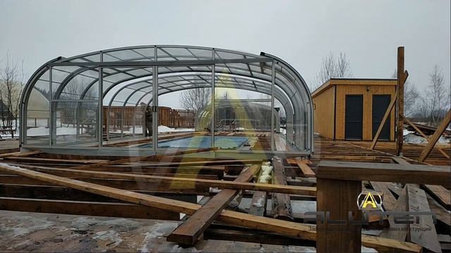 Павильон для бассейна 7х15 метров ALUTEN Elite A-03
