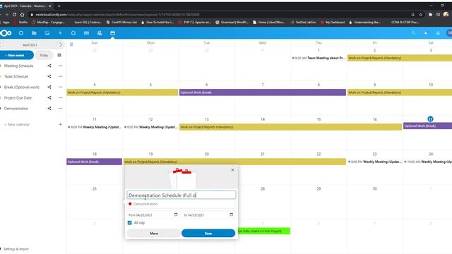 Nextcloud Calendar смотреть онлайн