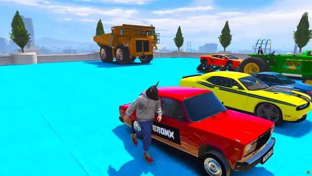 Как Проедет ЛАМБОРГИНИ НА ГУСЕНИЦАХ Волнистую Дорогу с Лужами в ГТА 5 Моды - Эксперименты в GTA 5 смотреть онлайн