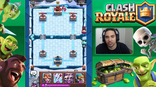 Clash Royale - ICE SPIRIT, LOG & NEW LVL 8 ARENA!! (w/ Tournament mode feature) смотреть онлайн
