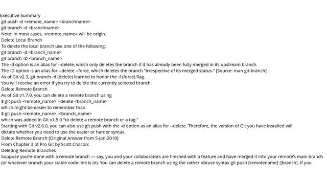 How do I delete a Git branch locally and remotely? смотреть онлайн