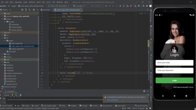 Login Validation in Flutter | Login Validation смотреть онлайн
