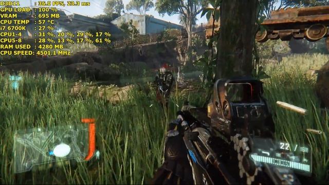 Intel® HD Graphics 530 Crysis 3 Performance Test | i7 6700K 4.5GHz [720p] смотреть онлайн