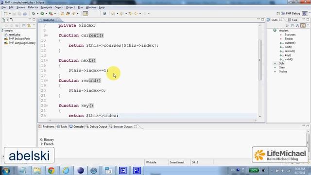 The Iterator Interface in PHP смотреть онлайн
