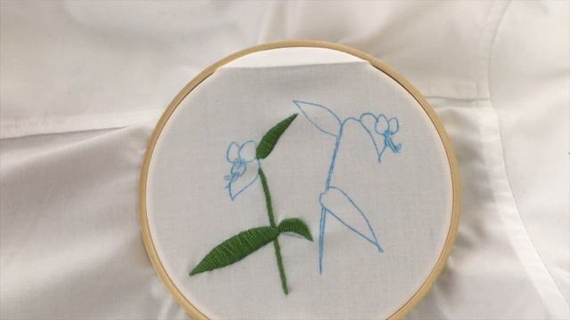 ツユクサの刺繍 / Hand embroidery : Asiatic dayflower【シャツを花だらけにしたい05】 смотреть онлайн