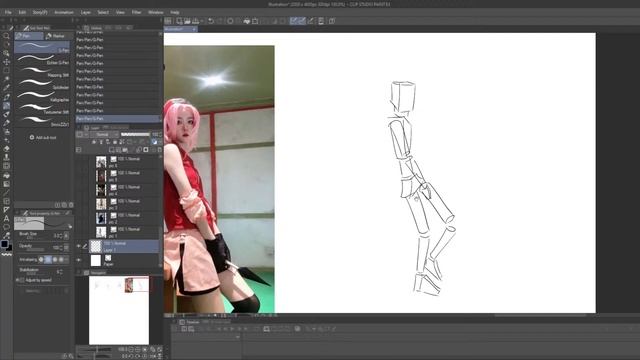 Daily Art practise: Figure drawing with reference for observation COSPLAY version | Day 165 смотреть онлайн