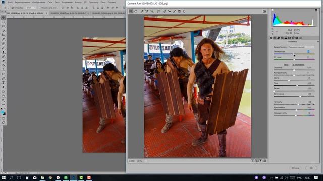 БЫСТРАЯ ЦВЕТОКОРРЕКЦИЯ И УЛУЧШЕНИЕ РЕЗКОСТИ В ADOBE PHOTOSHOP смотреть онлайн