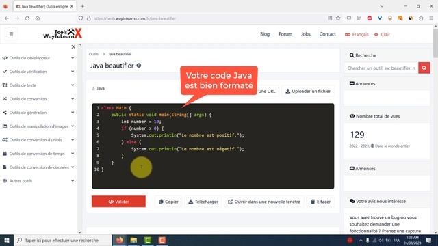 Comment beautifier/formatter ton code Java en ligne? смотреть онлайн