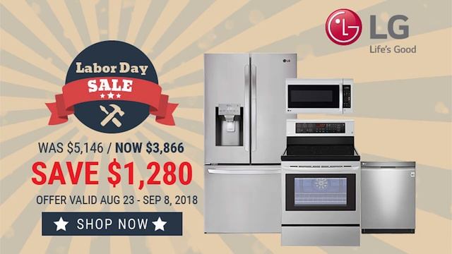 AJR Sales Labor Day Savings on LG Kitchen Appliances смотреть онлайн