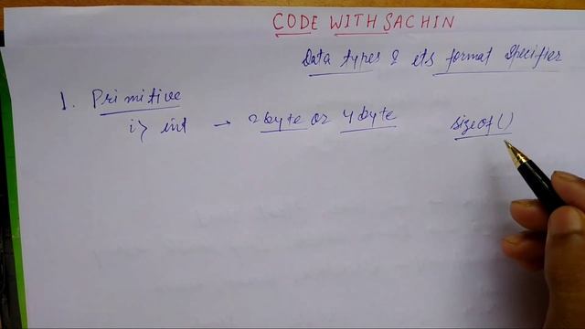 Data types and it's Format Specifier in C || Keywords in C || CodeWithSachin смотреть онлайн