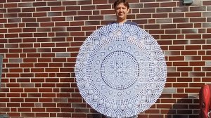 Скатерть крючком. Первая часть.