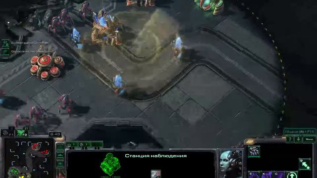 StarCraft2 Быстрая игра за Террана и Протосса 2x2 смотреть онлайн