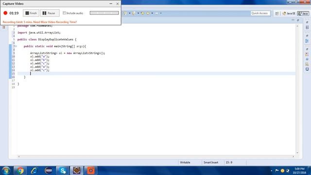 Print Duplicate values using ArrayList in Java смотреть онлайн