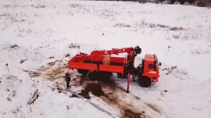 Бурильно-крановая машина с БКУ Taurus 086A на шасси КамАЗ 43118