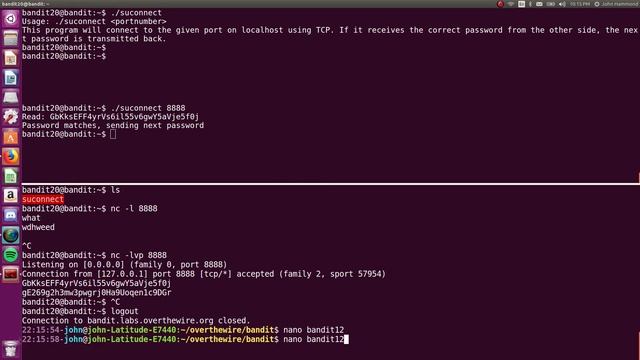 Linux Hacking: SETUID Binary, Netcat & Cron | Bandit: OverTheWire (Levels 19-22) смотреть онлайн