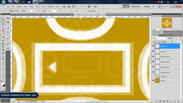 Skyrim Themed Pattern - Speed Design