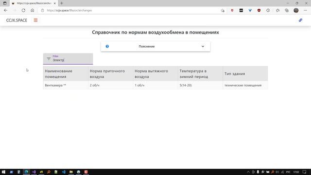 Таблица-справочник по нормам воздухообмена помещений смотреть онлайн