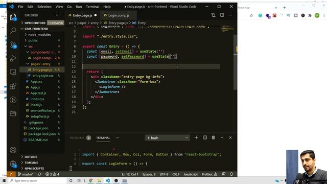 Build MERN Stack CRM Ticket System #2 [2020] - React Login Page - Components - Hooks - useState смотреть онлайн
