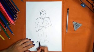 Как нарисовать милиционера. Онлайн-школа рисования "Малевашки"