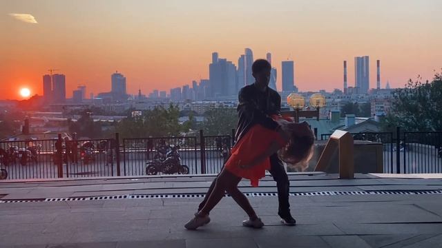 Hustle Dance At Sunset
