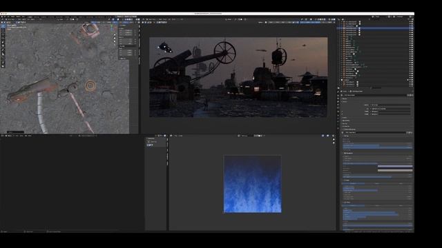 Creating Fallout inspired environment art in Blender and Photoshop - Timelapse смотреть онлайн