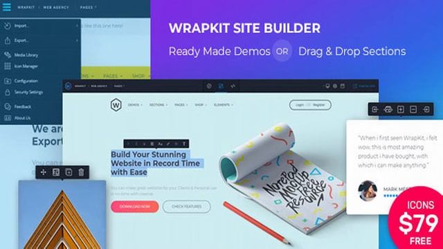 WrapKit with Page Builder | Themeforest Website Templates and Themes смотреть онлайн