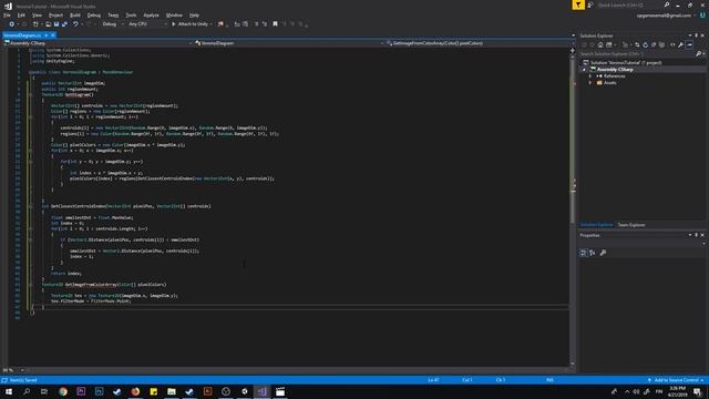 Voronoi diagram tutorial in Unity3D(C#) смотреть онлайн