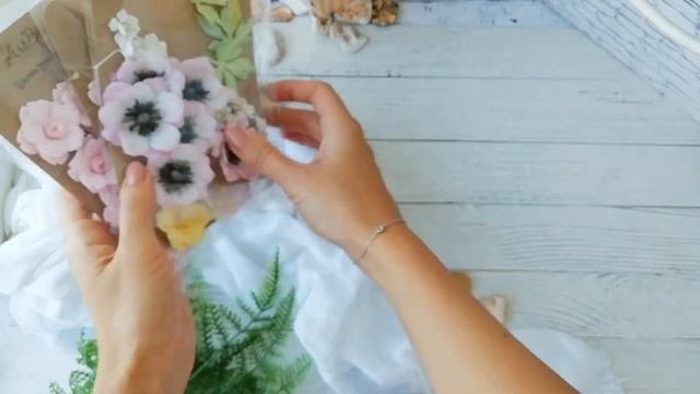 Цветы ручной работы из тутовой бумаги. Скрапбукинг смотреть онлайн