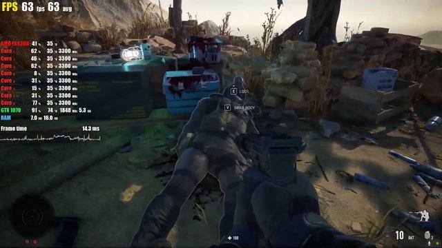 Sniper Ghost Warrior Contracts 2 GTX 1070 + AMD FX8300 смотреть онлайн