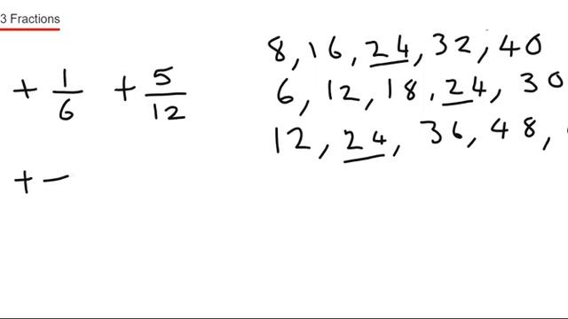 How To Add 3 Fraction Together Which Have 3 Different Denominators смотреть онлайн